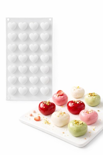 לבבות מעוגלים מיני תלת מימד