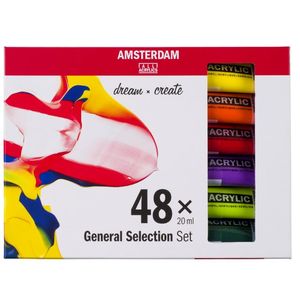 סט צבעי האקריליק (48×20 מ?ל) Amsterdam General Selection