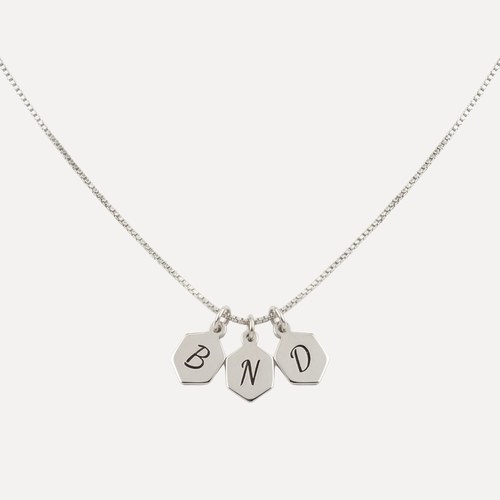 שרשרת אותיות בכסף 925