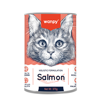 וונאפי מזון רטוב פטה סלמון לחתול 375 גרם Wanpy Salmon