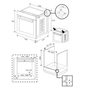 ‏תנור בנוי Beko BBIM13402X בקו