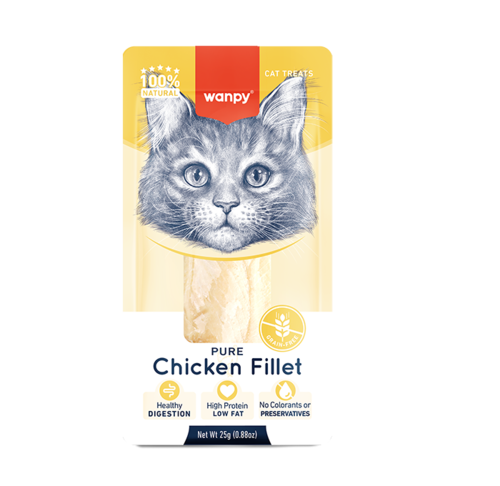 וונאפי פילה עוף לחתול 25 גרם Wanpy Pure Chicken Fillet