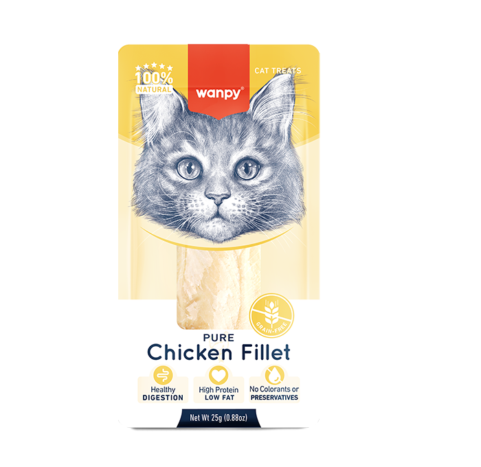 וונאפי פילה עוף לחתול 25 גרם Wanpy Pure Chicken Fillet