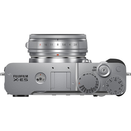 מצלמה ללא מראה ועדשה FUJIFILM X-E5 Kit + XF 23mm f/2.8 צבע כסוף