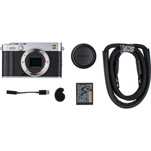 מצלמה ללא מראה ועדשה FUJIFILM X-E5 Kit + XF 23mm f/2.8 צבע כסוף