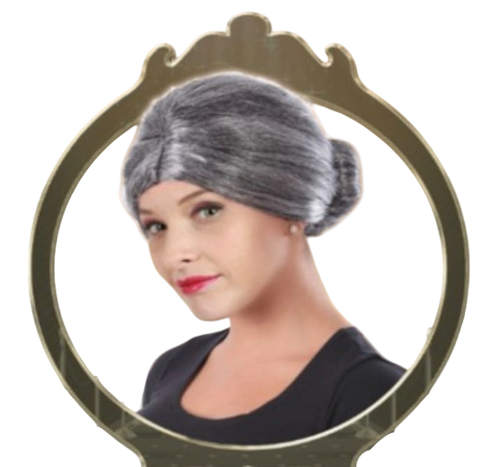 פאת סבתא אפורה לתחפושת