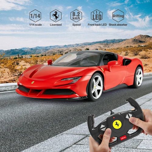 ראסטאר - מכונית שלט פרארי אדומה - RASTAR 1:14 RC FERRARI SF90 STRADALE