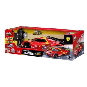 מאיסטו - מכונית שלט פרארי אדומה - Maisto RC Ferrari 499P 1:16