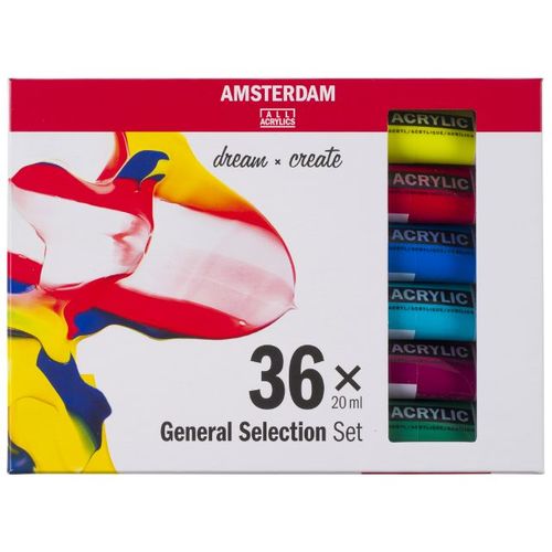 סט צבעי האקריליק (36×20 מ?ל) Amsterdam General Selection
