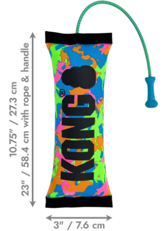 משחק לכלב קונג באנג'י פפירול  - Kong Bunji High Viz Bumper Durable Dog Fetch