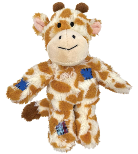 משחק לכלב קונג בובת קשרים פראית ג'ירף - Kong Wild Knots Giraffe Dog Toy