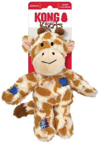 משחק לכלב קונג בובת קשרים פראית ג'ירף - Kong Wild Knots Giraffe Dog Toy