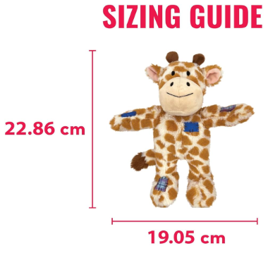 משחק לכלב קונג בובת קשרים פראית ג'ירף - Kong Wild Knots Giraffe Dog Toy