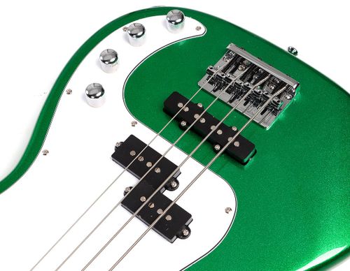 גיטרה בס צבע ירוק Smiger G-7-4   PJ BASS