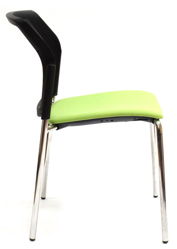  כסא אורח LYDIA איטלקי כולל ידיות גב רשת ומושב מרופד רגלי ניקל 