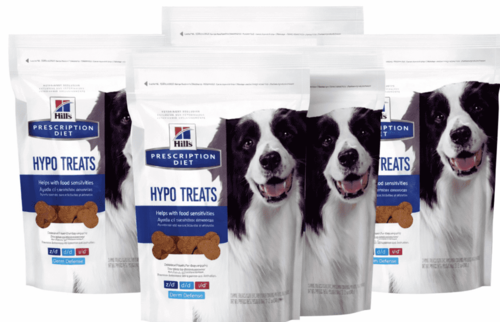 מארז 5 יחידות - חטיף היפואלרגני לכלבים גרם Hill's Prescription Diet Hypoallergenic Treats 220