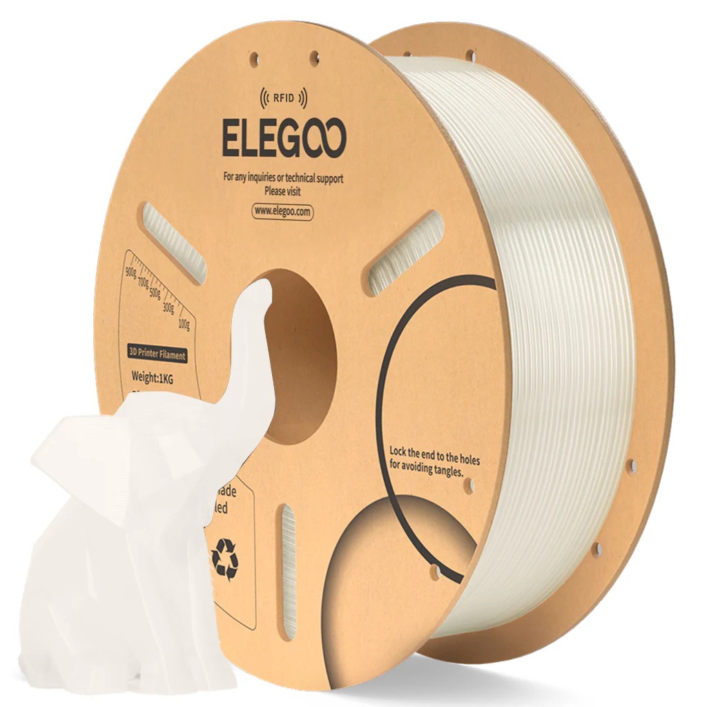 פילמנט PLA חצי שקוף 1 ק"ג 1.75 מ"מ - ELEGOO PLA Translucent