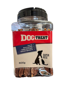 פרוסות סטייק כבש 600 גרם בצנצנת דוג טריט DOG TREAT | SUPER PETS