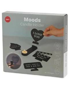 פמוט מקרין מסרים על הקיר Moods