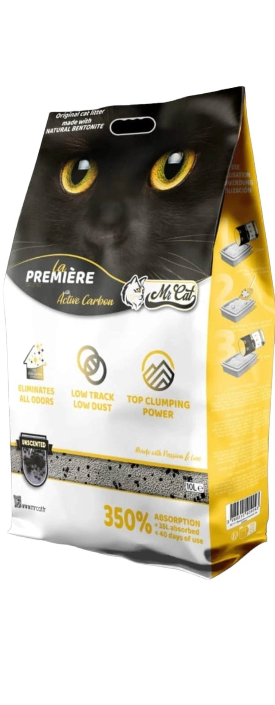 לה פרימייר חול מתגבש עם קרבון 18 ק"ג La Permiere Active Carbon