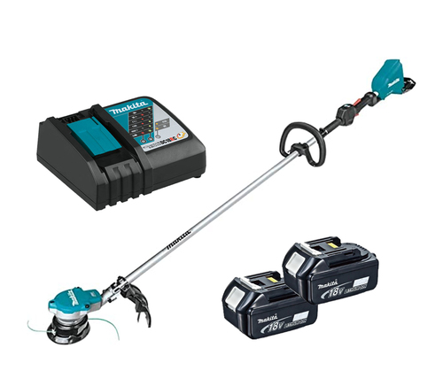 חרמש נטען 36V + שתי סוללות 5.0AH XRU15