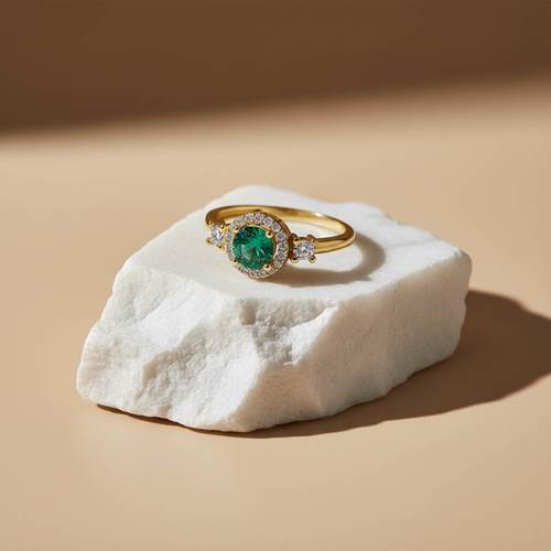 טבעת אמרלד רויאל זהב 14K