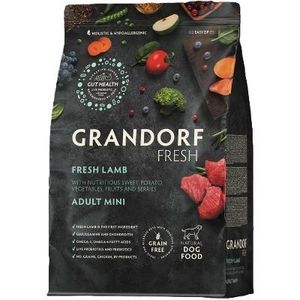  גרנדורף פרש כבש ובטטה מיני מזון הוליסטי והיפואלרגני ללא דגנים עם פרוביוטיקה חיה לכלבים בוגרים 3 ק"ג  GRANDORF FRESH