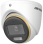 Hikvision DS-2CE70DF3T-LMFS | מצלמת טורט 2MP ColorVu עם טכנולוגיית תאורה היברידית חכמה ושמע מובנה