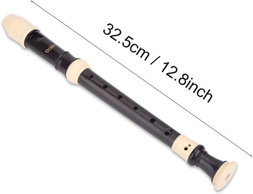 חלילית סופרן אוריאולוס KONGSHENG Soprano-G - חלילית שחורה מחומר ABS עם 8 חורים במפתח C למתחילים ותלמידים