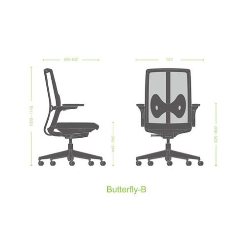 כיסא משרדי Butterfly