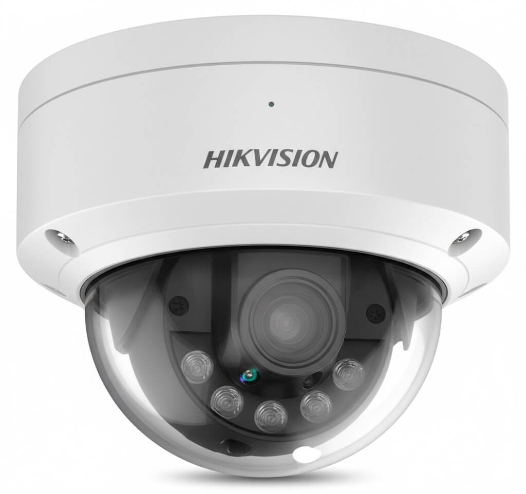 Hikvision DS-2CE12KF0T-LFS | מצלמת צינור 3K (5MP) עם תאורה היברידית חכמה ושמע מובנה