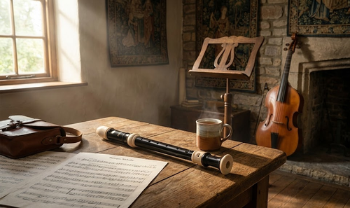 חלילית סופרן אוריאולוס באצבוע גרמני 8 חורים מפתח C עם מקל ניקוי ותיק אחסון - KONGSHENG Oriolus