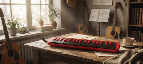 מלודיקה 37 צלילים בצבע אדום עם תיק נשיאה – KONGSHENG KS-F37SRED