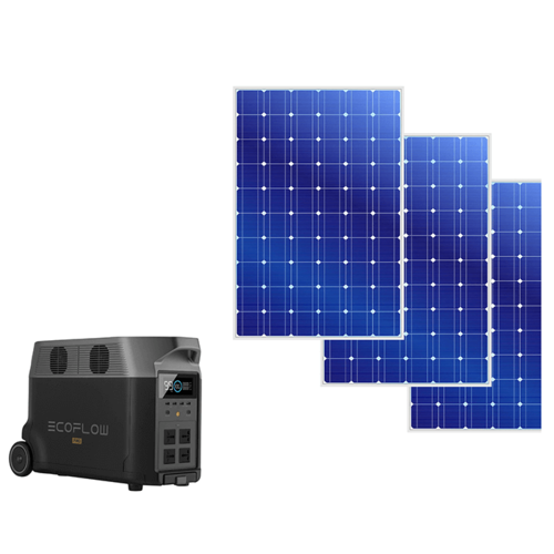 מערכת סולארית היברידית - קיבולת 3.6Kwh - הספק 3.6Kw- סולארי 1620W פאנלים נייחים 