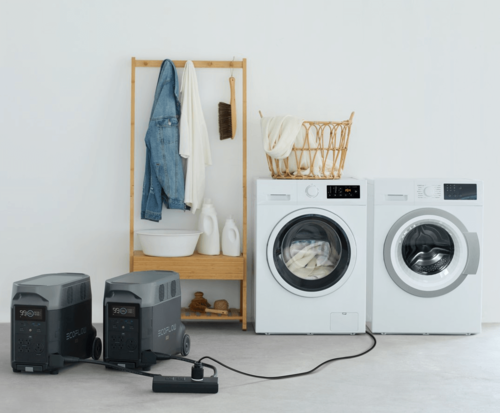קיט סולארי ECOFLOW - תחנת כח DELTA3600 קיבולת 7.2Kwh -הספק 3.6KW + תא הרחבה + סט 3 פאנלים סולאריים 540W