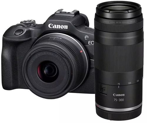 מצלמה חסרת מראה קנון Canon EOS R100 + 18-45mm + 75-300mm