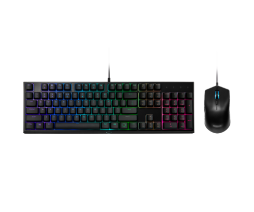 סט מקלדת ועכבר למחשב חברת Cooler Master דגם MS111 Combo RGB Gaming צבע שחור