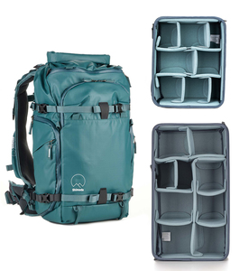 תיק גב Shimoda Designs 520-121 Action X25 V2 Women's Double Kit With Small Mirrorless Core Unit + L25 RST Core Unit (Teal) שימודה