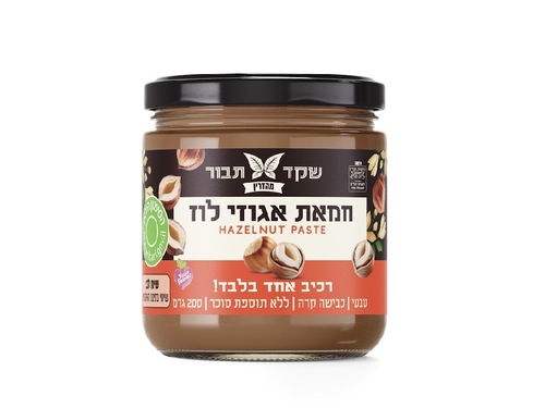 חמאת אגוזי לוז שקד תבור 200גרם 