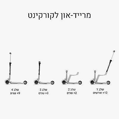 Xtend מיני- רייד אפור