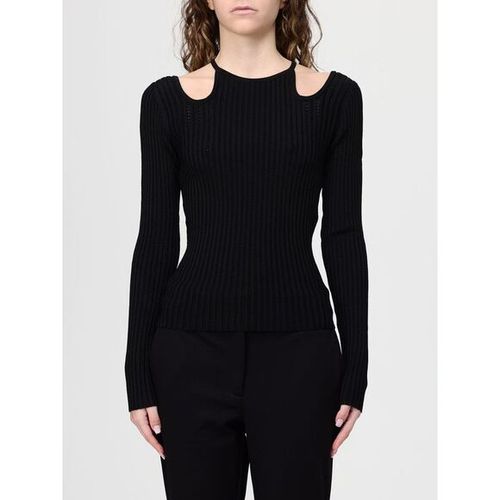 Recycled yarn jumper with cut-out