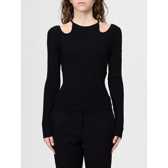 Recycled yarn jumper with cut-out