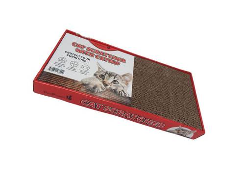 קרטון גירוד לחתול בתוך קופסה + קטניפ | Cat Scratching Board in Box + Catnip