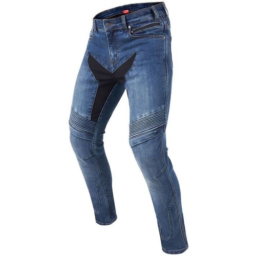 ג'ינס ממוגן לרכיבה רבל הורן כחול - REBELHORN EAGLE 4 SLIM FIT