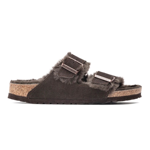 כפכף BIRKENSTOCK ARIZONA אפור מידות 37-41 לנשים בגוון חום זמש