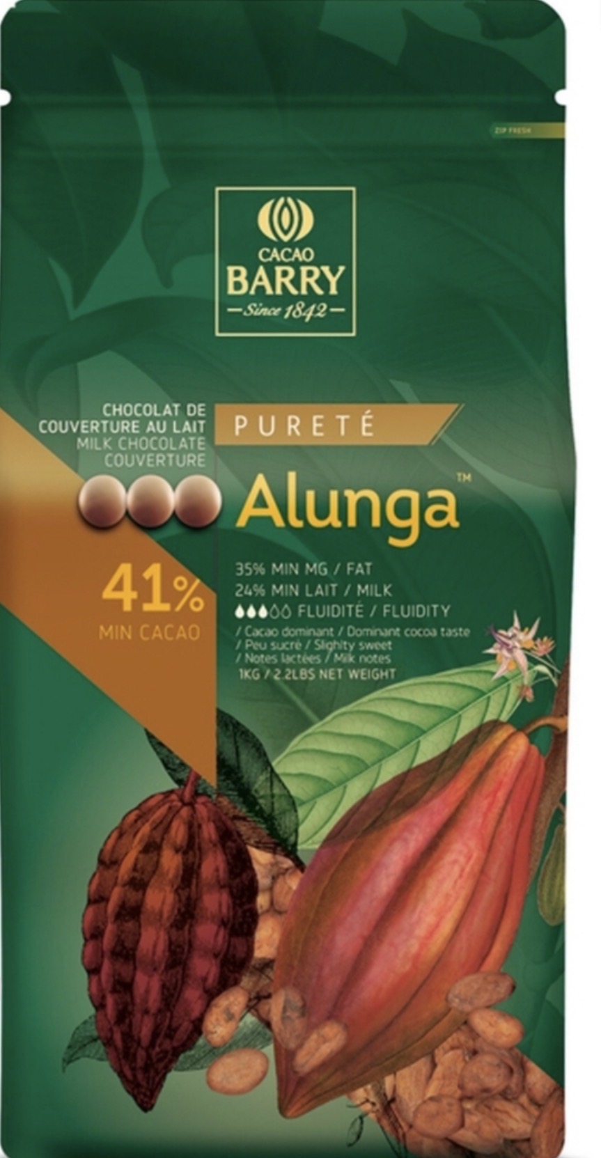 שוקולד חל ברי Alunga (אלונגה) 41%