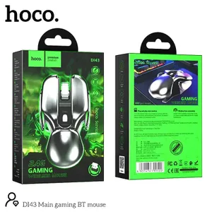 עכבר אלחוטי לגיימרים סוללה נטענת ארגנומי Hoco DI43 Robot 2.4G