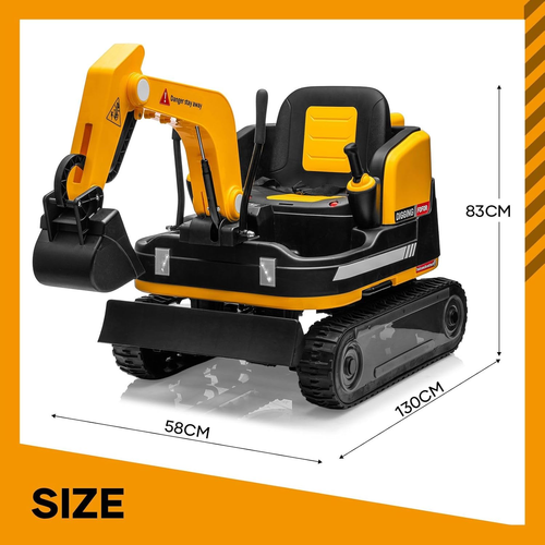 טרקטור זחלים חשמלי 12V לילדים עם כף מופעלת ע