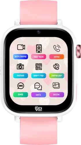 שעון טלפון חכם לילדים קידי ווטש TALK 10 עם לחצן מצוקה ושיחות וידיאו - ורוד 2