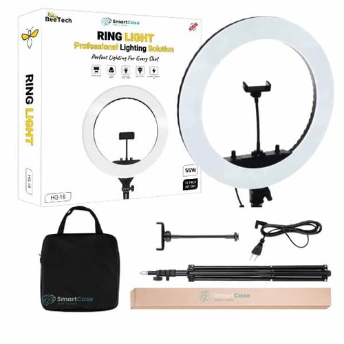 רינג לייט מקצועי 55 וואט 18 אינץ HQ-18 45CM  Beetech